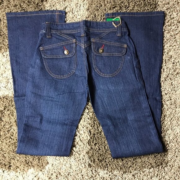 Y2K Gnger Low Rise Flare Jeans. Runs Small. New With Tags - Picture 4 of 6